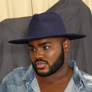 Dark Blue Wide Brim Fedora